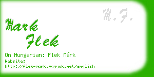 mark flek business card